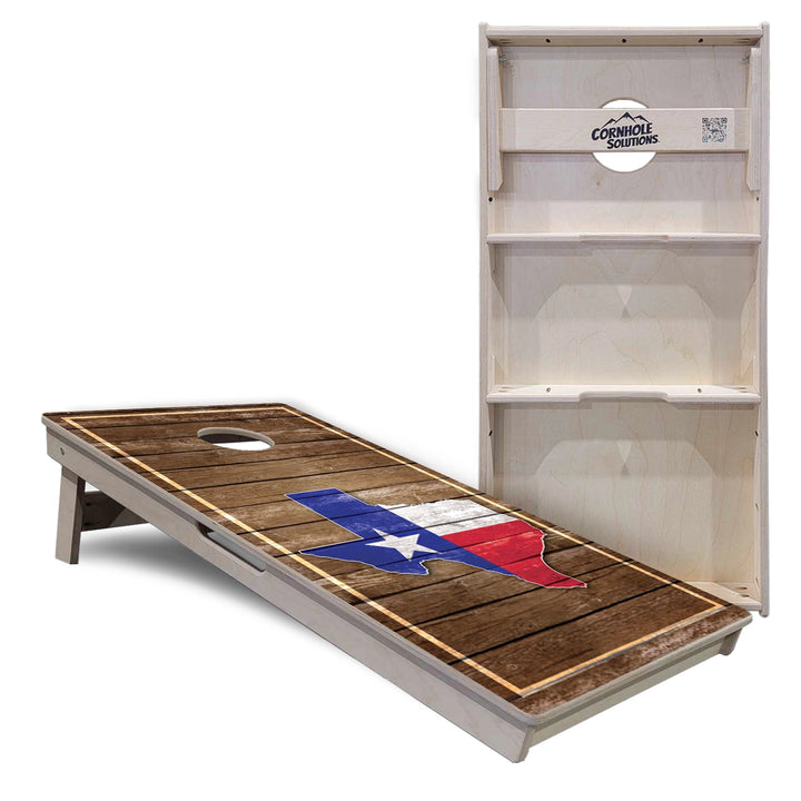 Texas Shape Wood Panel Cornhole Boards – Tournament Series
