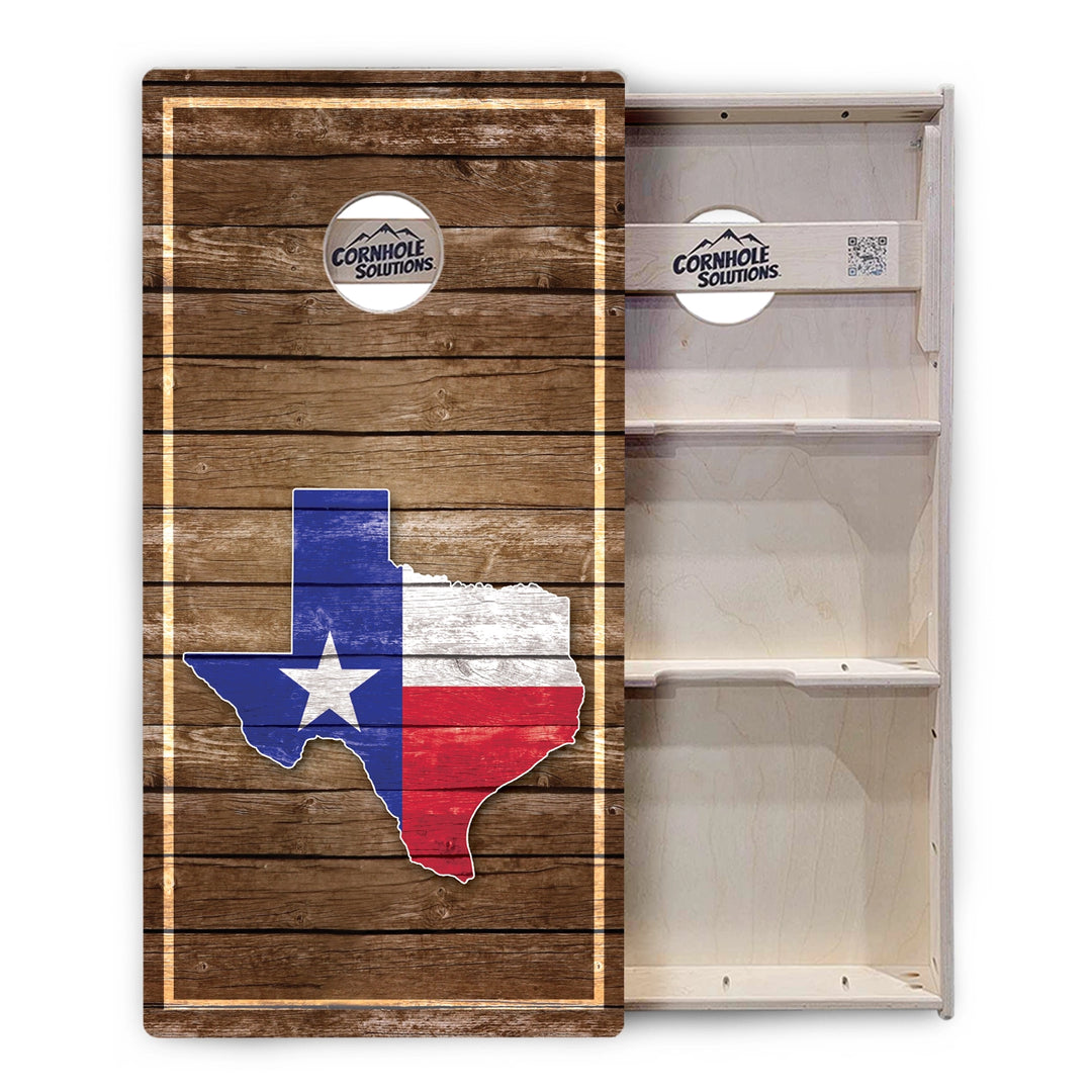 Texas Shape Wood Panel Cornhole Boards – Tournament Series