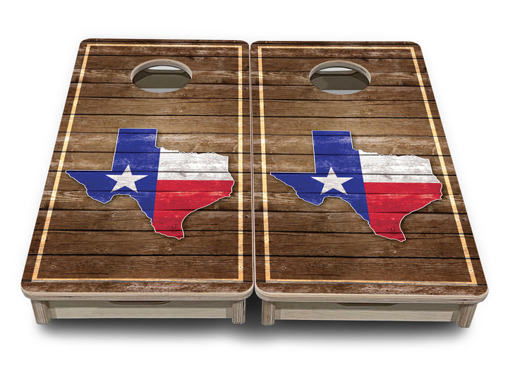 Mini Cornhole Boards - Texas Wood Panel