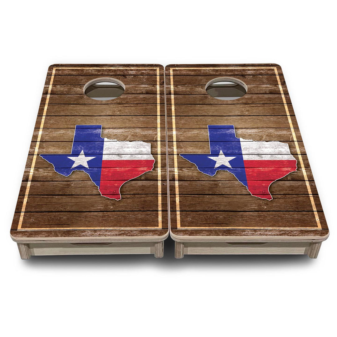 Texas Wood Panel - Mini or Vacation Size Cornhole Boards