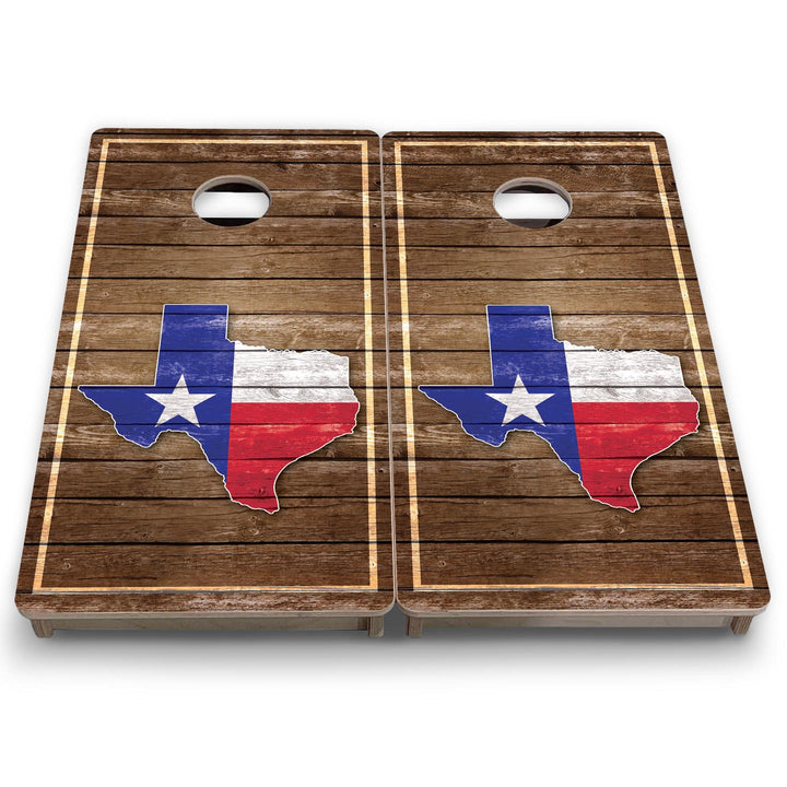 Texas Wood Panel - Mini or Vacation Size Cornhole Boards