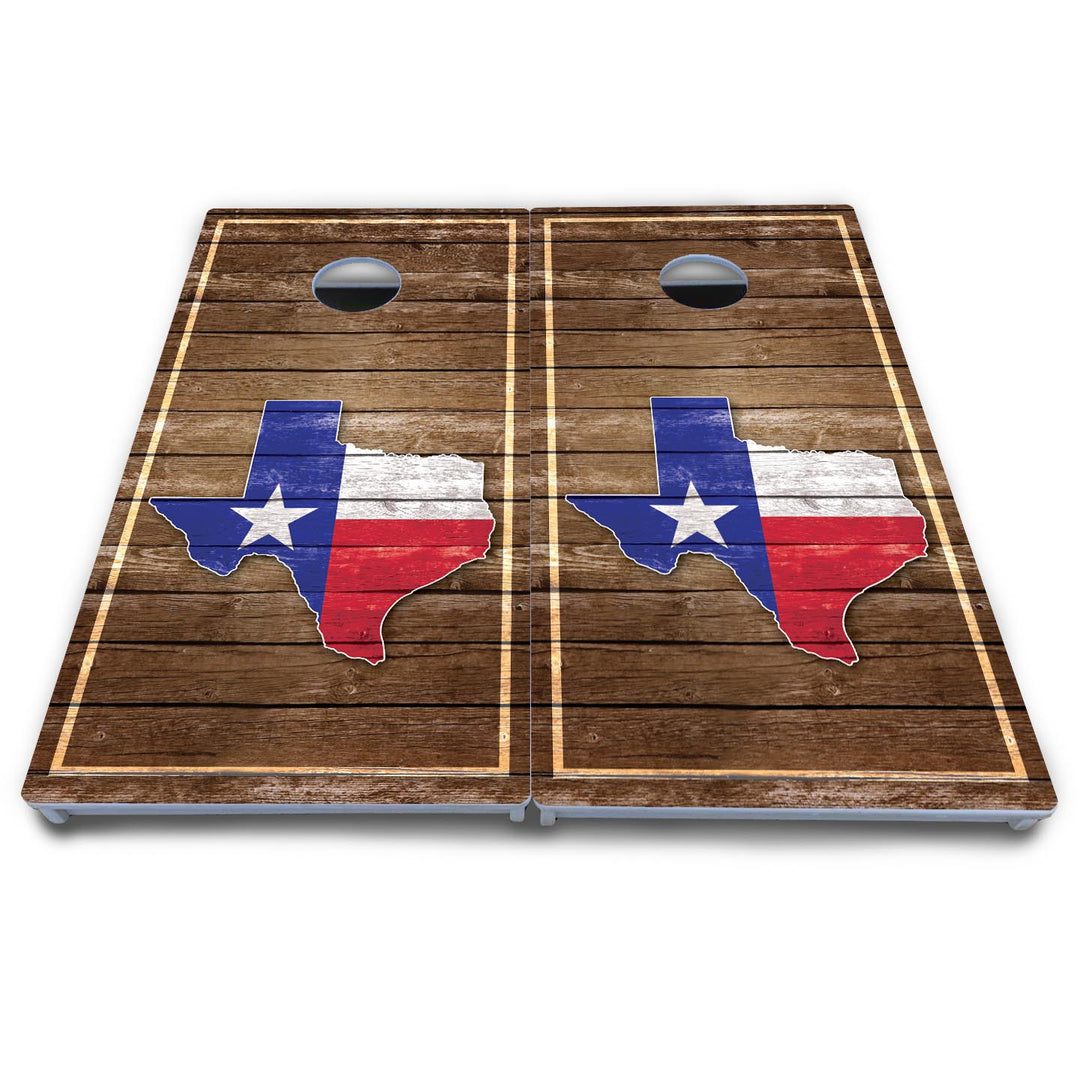 Texas Wood Slats Cornhole Boards - All Weather Series