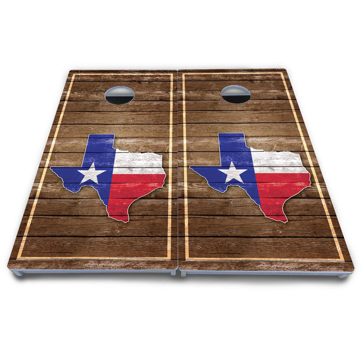 Texas Wood Slats Cornhole Boards - All Weather Series