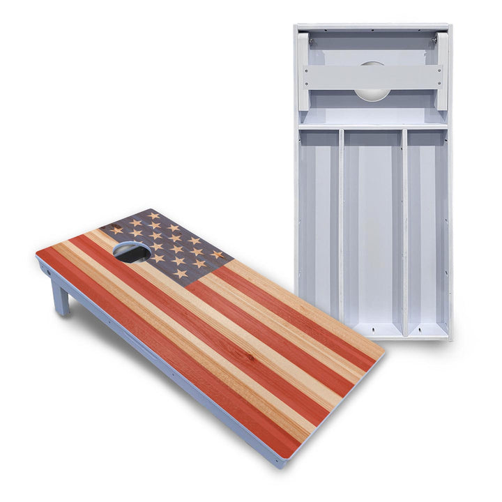 Faded Texas & American Cornhole Boards - All Weather Series