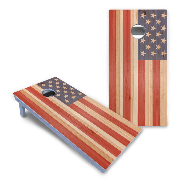 Faded Texas & American Cornhole Boards - All Weather Series