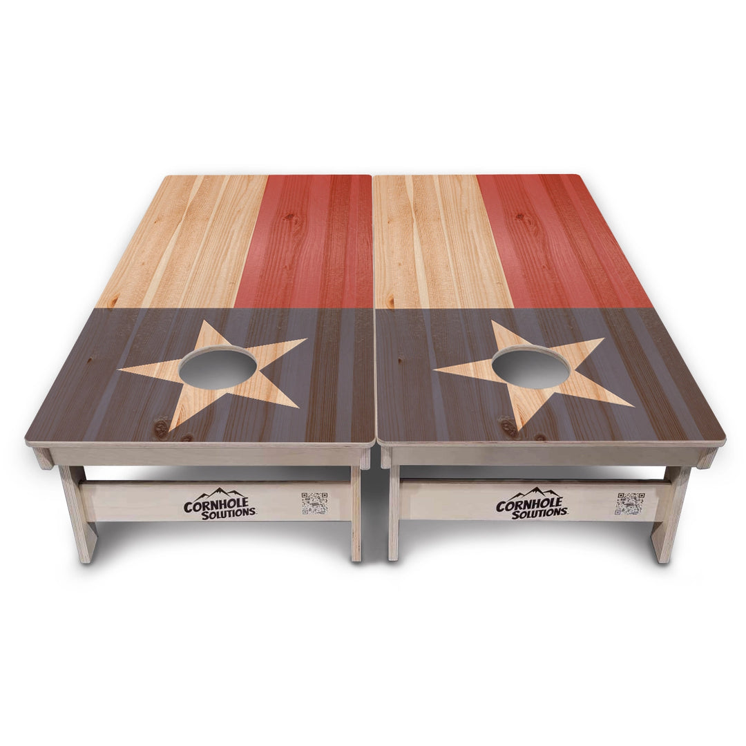 Faded Texas Flag Cornhole Boards – Tournament Series