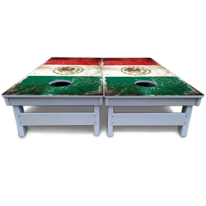 Mexico Flag Cornhole Boards - All Weather Series