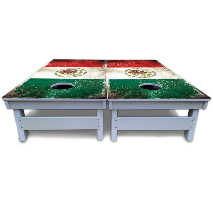 Mexico Flag Cornhole Boards - All Weather Series