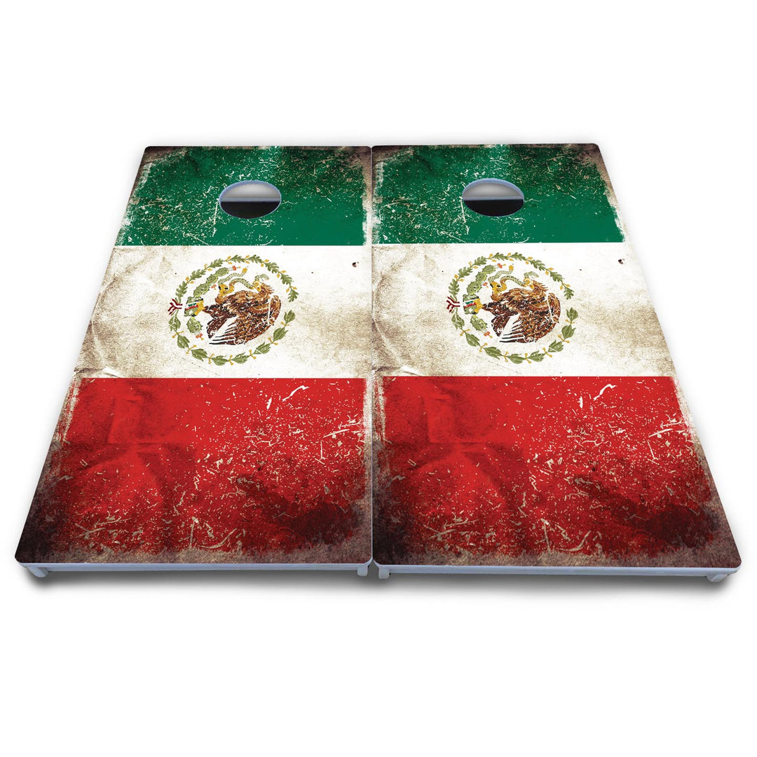 Mexico Flag Cornhole Boards - All Weather Series