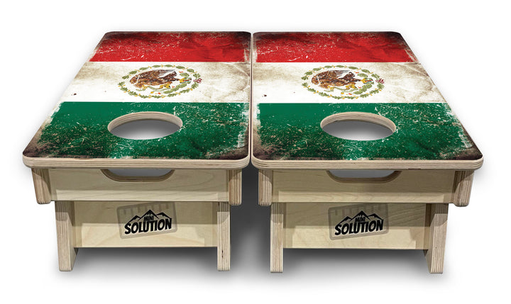 Mini Cornhole Boards - Mexico Flag