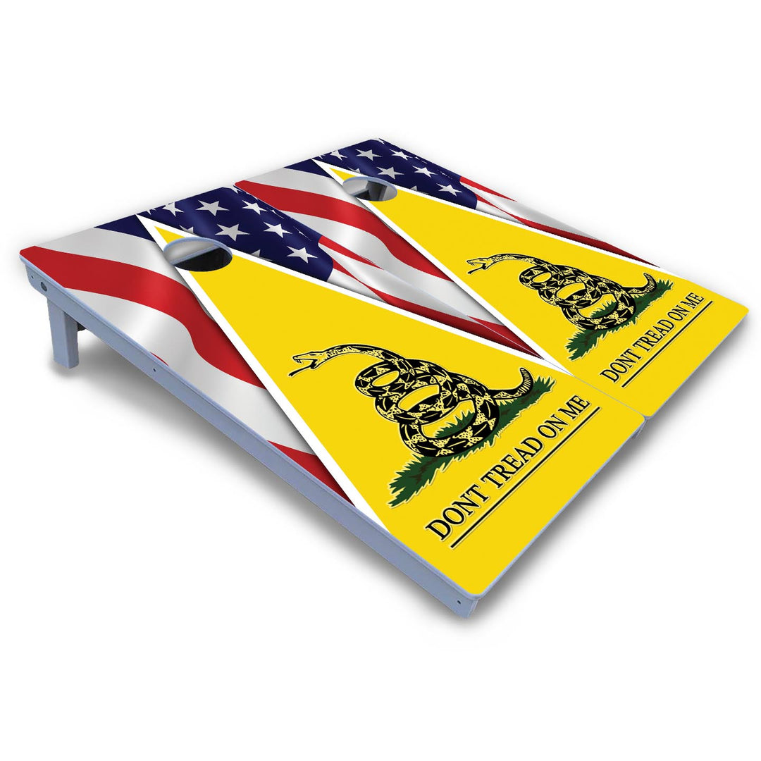 DTOM Yellow Triangle Cornhole Boards - All Weather Series