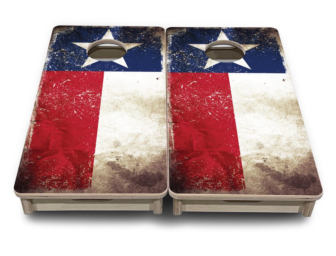 Mini Cornhole Boards - Texas Distressed Flag