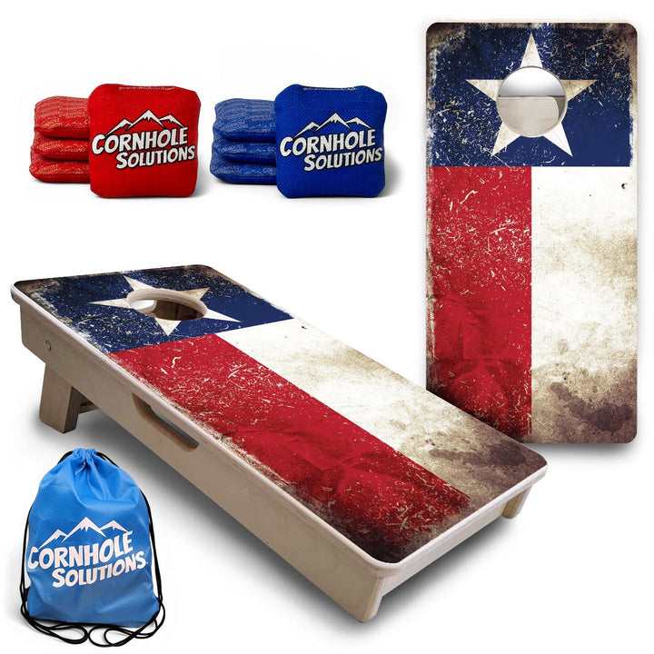 Texas Distressed Flag - Mini or Vacation Size Cornhole Boards