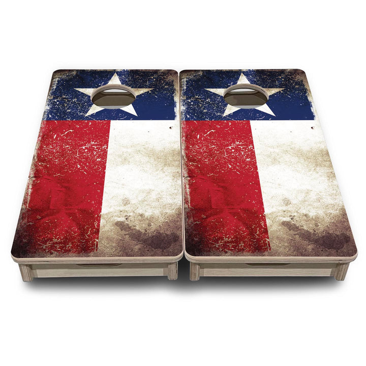 Texas Distressed Flag - Mini or Vacation Size Cornhole Boards