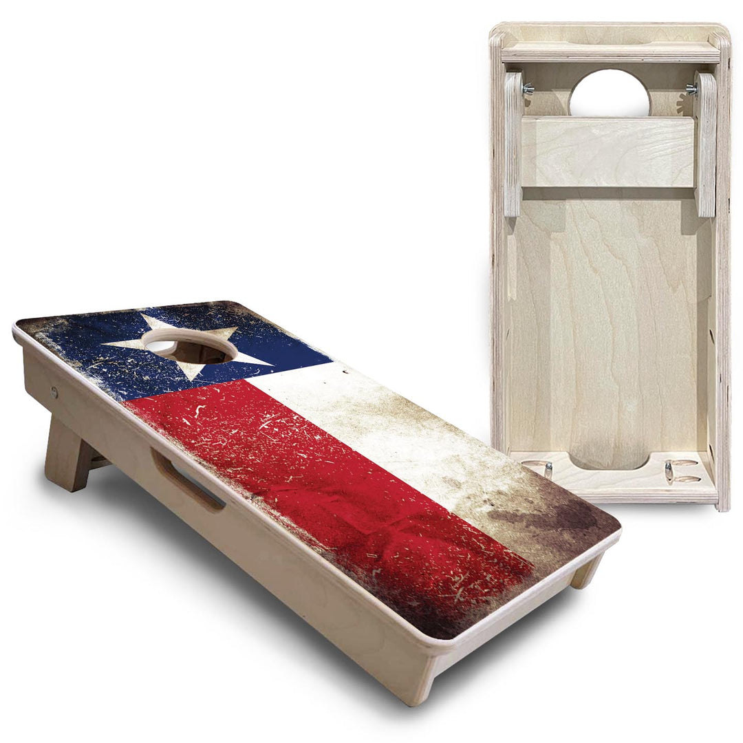 Texas Distressed Flag - Mini or Vacation Size Cornhole Boards