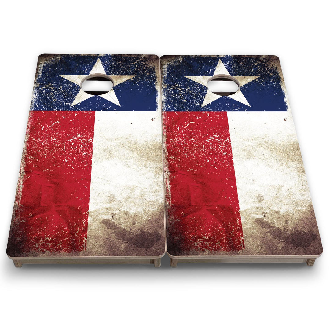 Texas Distressed Flag - Mini or Vacation Size Cornhole Boards