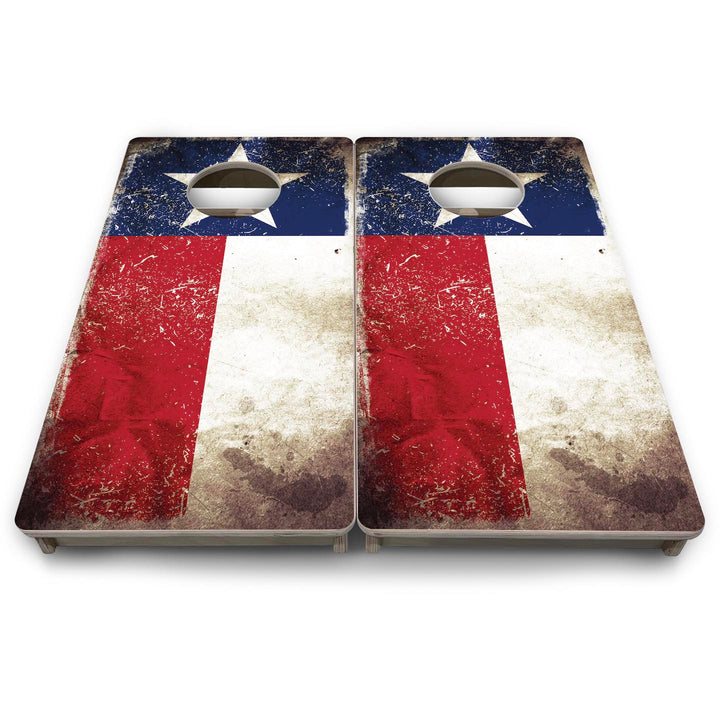 Texas Distressed Flag - Mini or Vacation Size Cornhole Boards