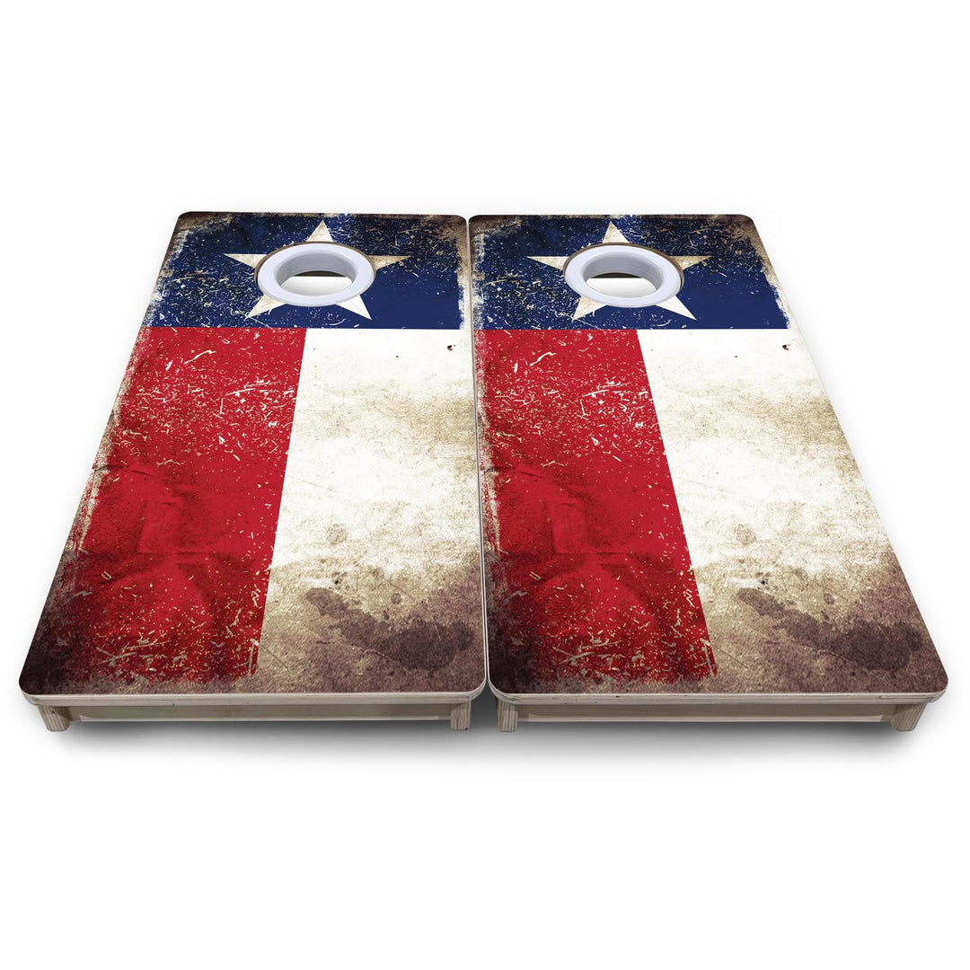 Texas Distressed Flag - Mini or Vacation Size Cornhole Boards