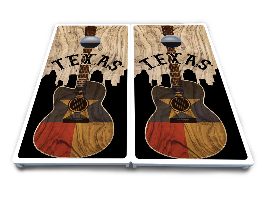 Texas Guitar Cornhole Boards - All Weather Series