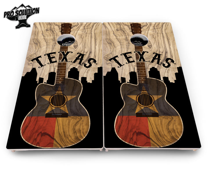 Texas Guitar Cornhole Boards - Pro Solution Elite Series