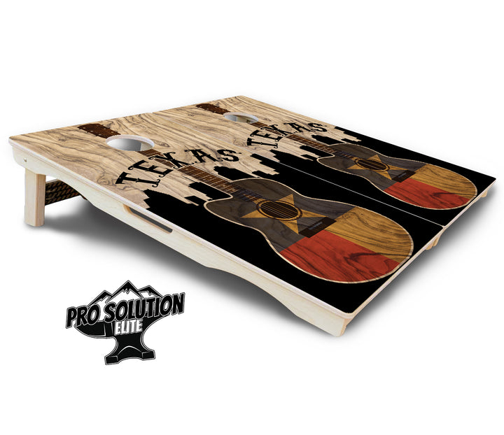 Texas Guitar Cornhole Boards - Pro Solution Elite Series