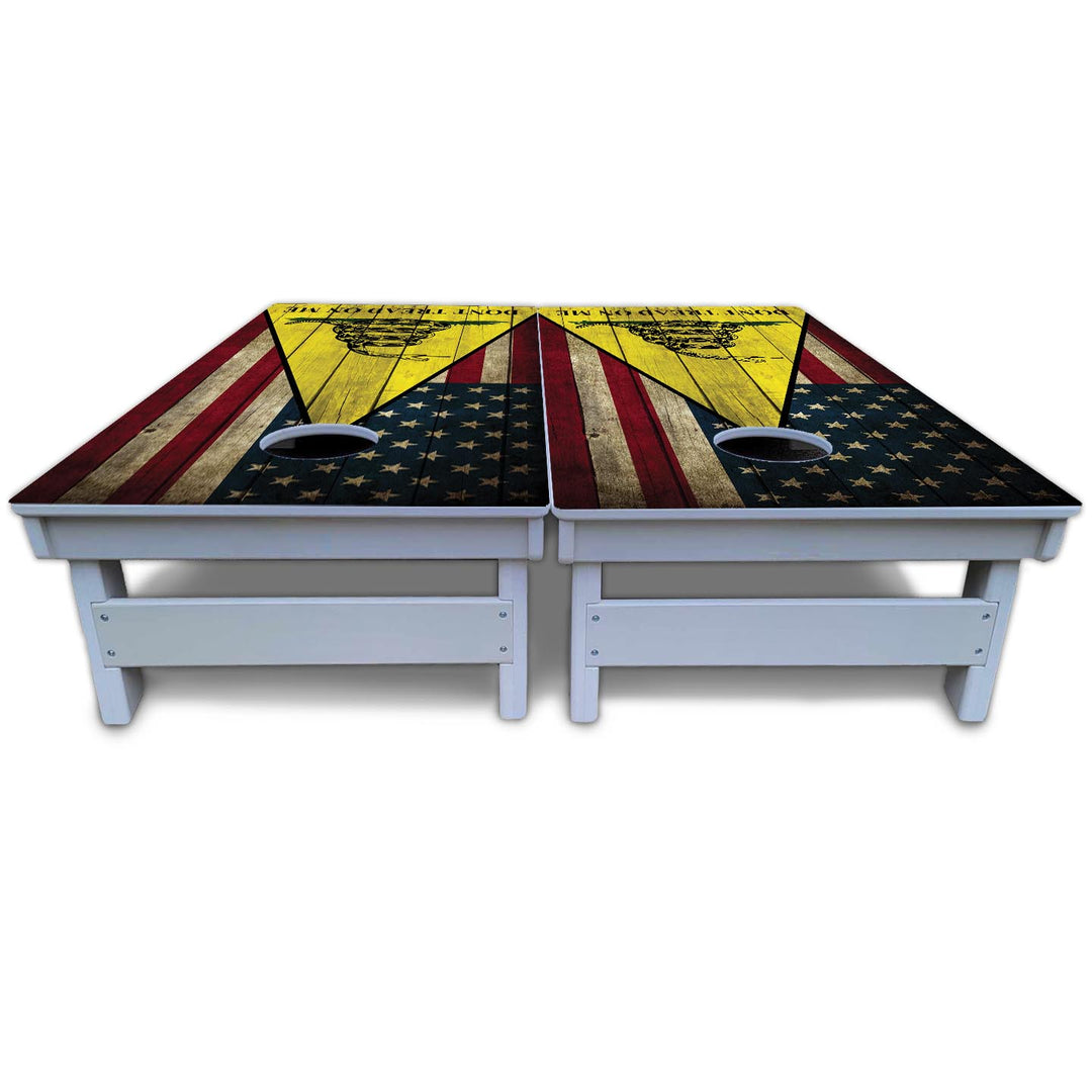 DTOM Rustic Triangle Cornhole Boards - All Weather Series