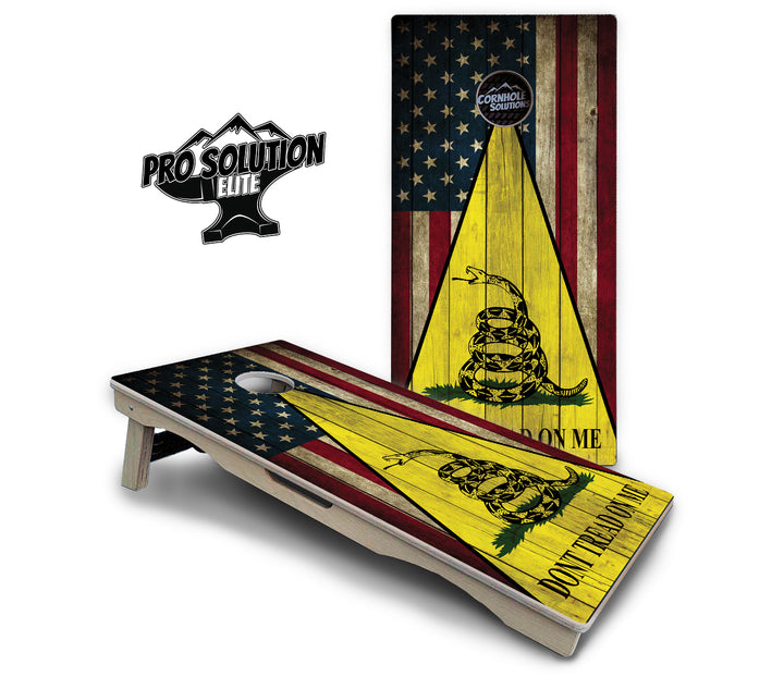 DTOM Rustic Triangle Cornhole Boards - Pro Solution Elite Series