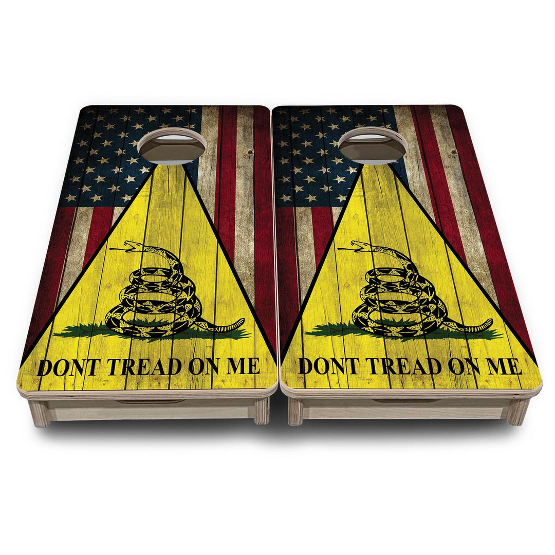 DTOM Rustic Triangle - Mini or Vacation Size Cornhole Boards
