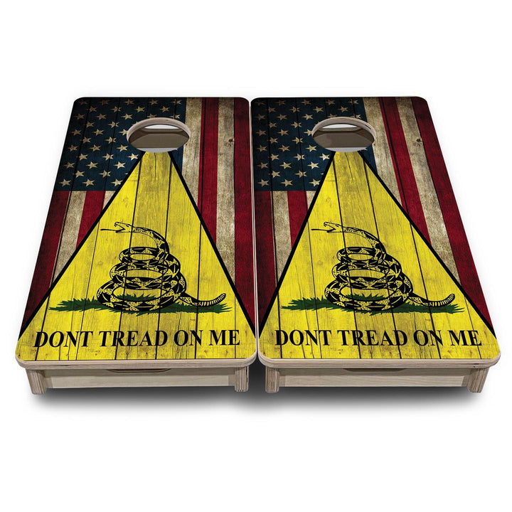 DTOM Rustic Triangle - Mini or Vacation Size Cornhole Boards