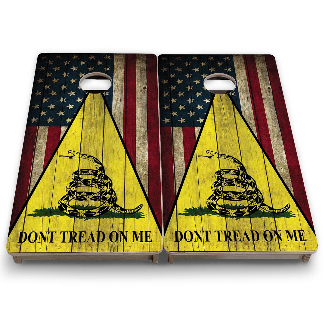 DTOM Rustic Triangle - Mini or Vacation Size Cornhole Boards