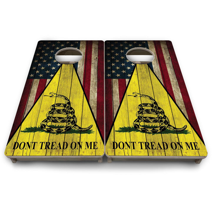 DTOM Rustic Triangle - Mini or Vacation Size Cornhole Boards