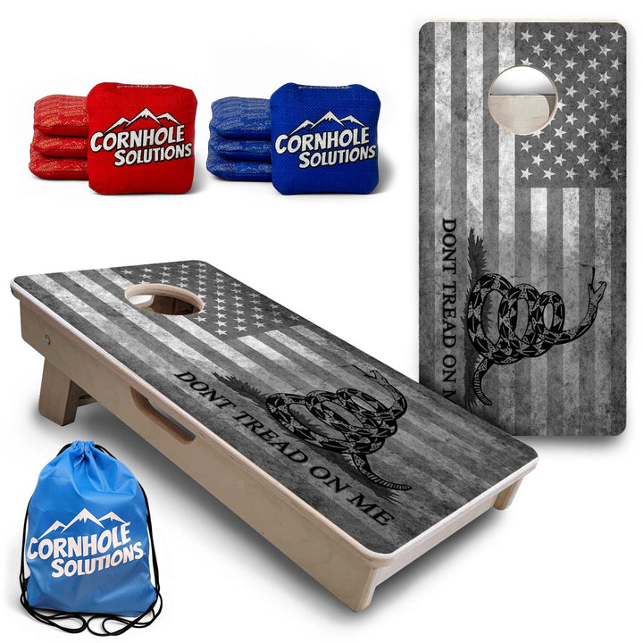 DTOM Grey Flag - Mini or Vacation Size Cornhole Boards