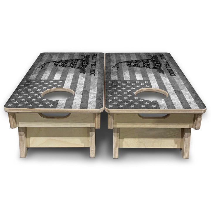 DTOM Grey Flag - Mini or Vacation Size Cornhole Boards