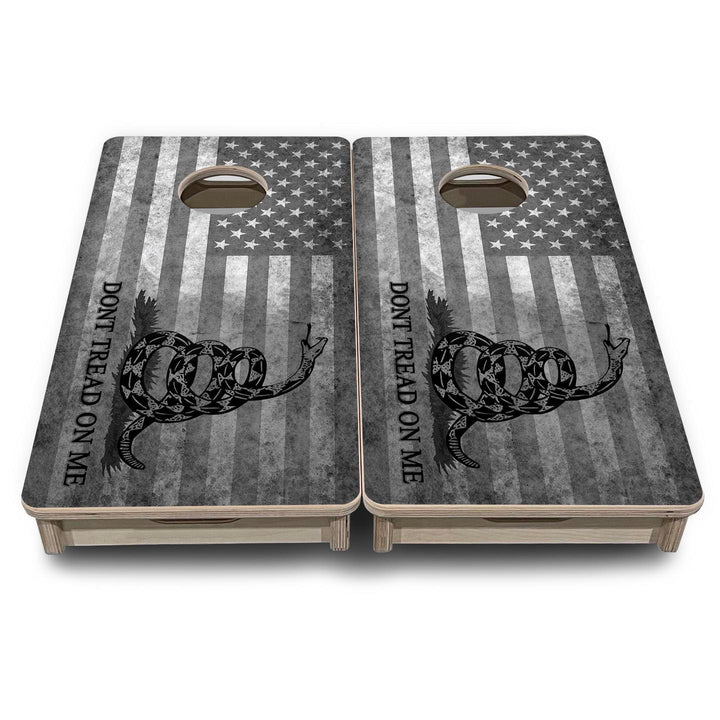 DTOM Grey Flag - Mini or Vacation Size Cornhole Boards