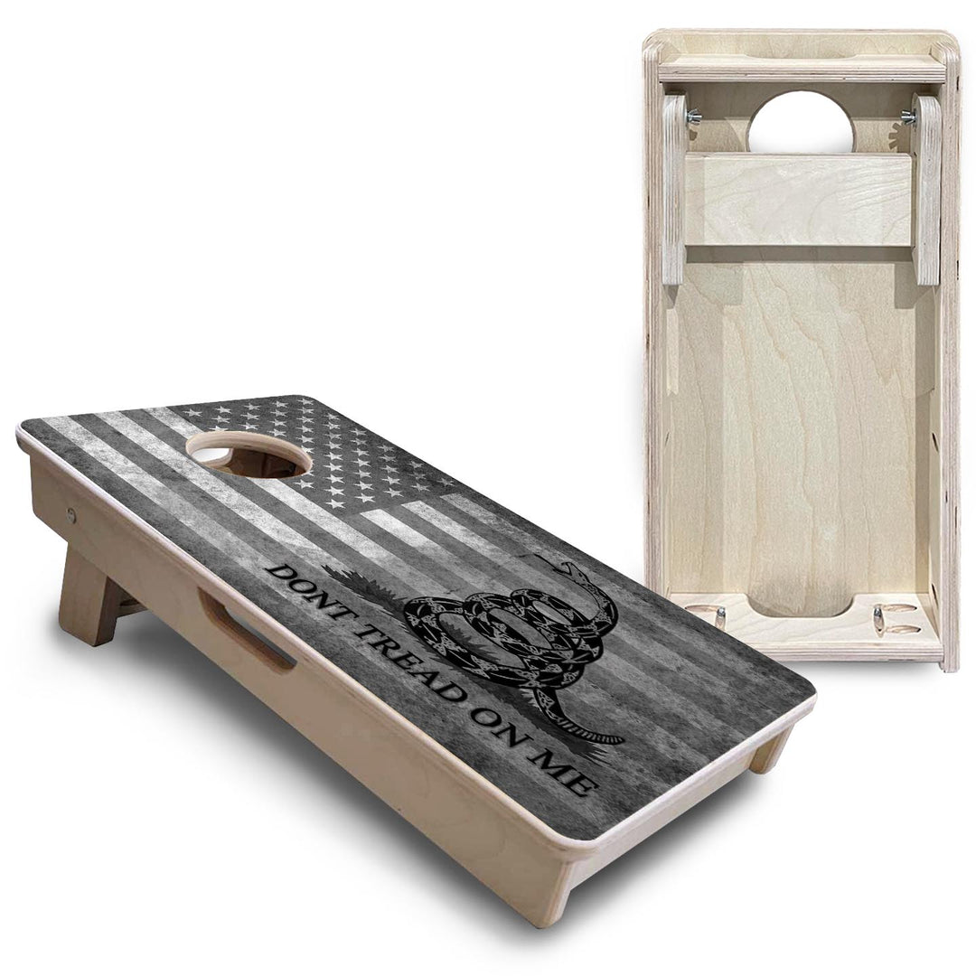 DTOM Grey Flag - Mini or Vacation Size Cornhole Boards