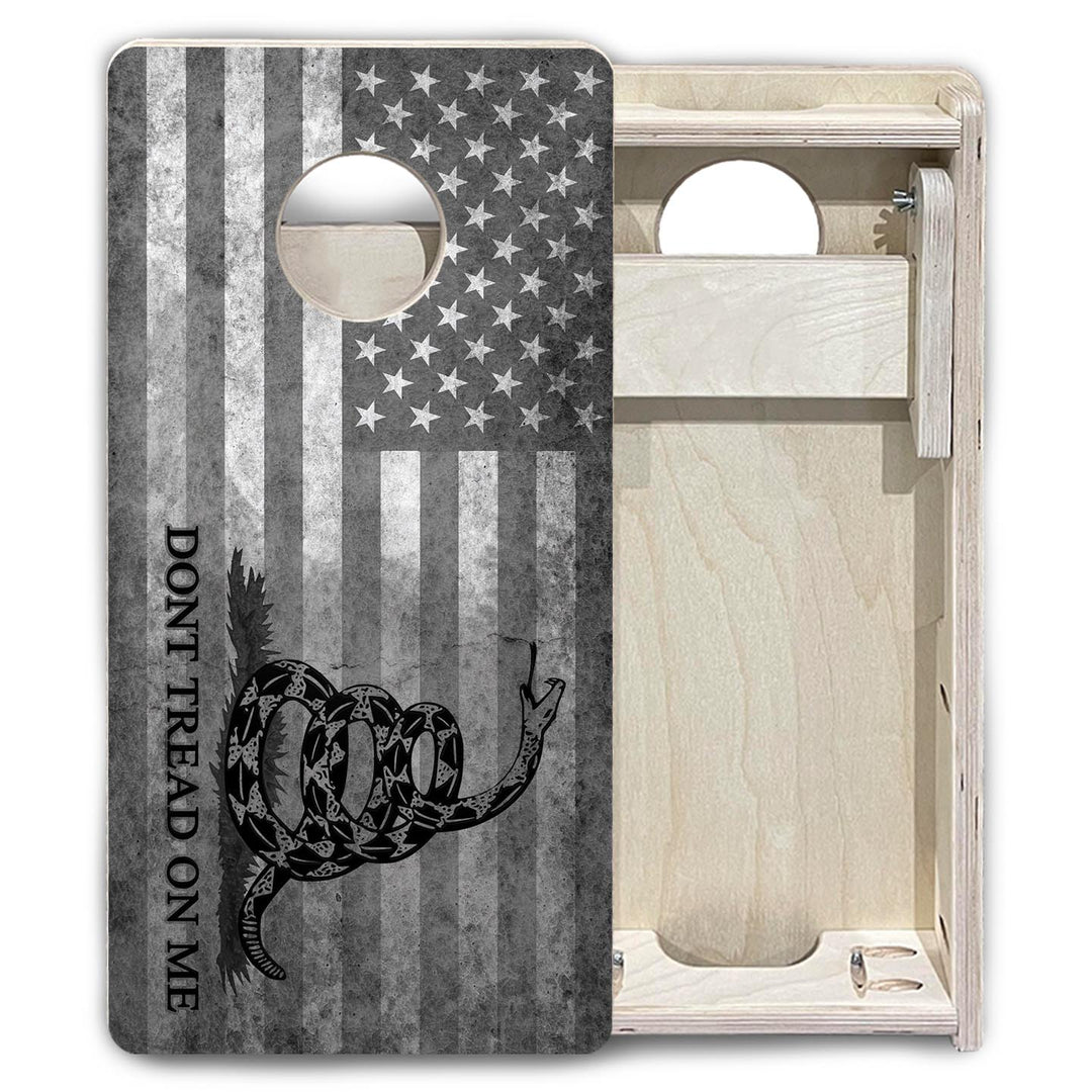 DTOM Grey Flag - Mini or Vacation Size Cornhole Boards