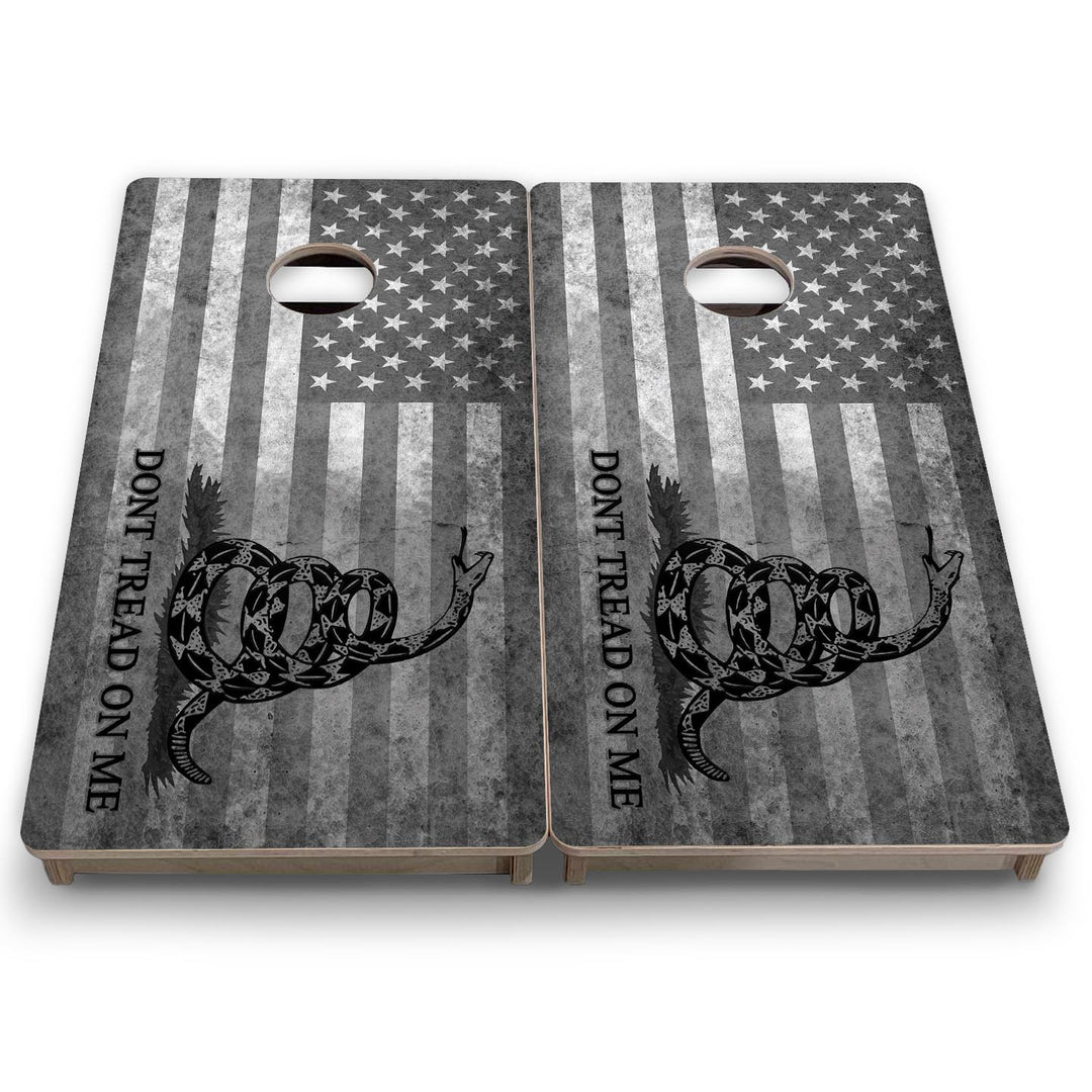 DTOM Grey Flag - Mini or Vacation Size Cornhole Boards