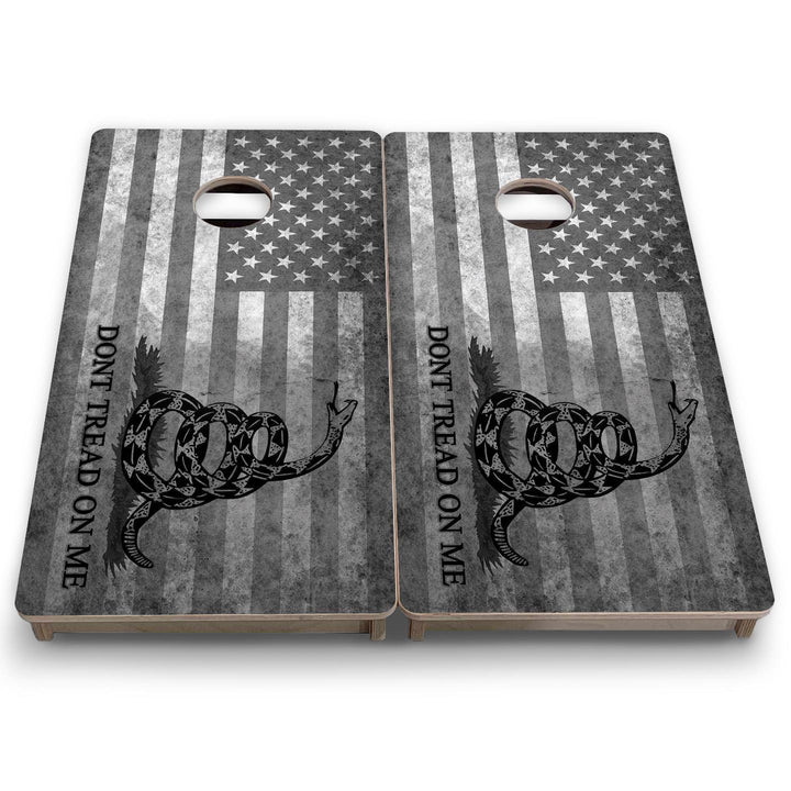 DTOM Grey Flag - Mini or Vacation Size Cornhole Boards