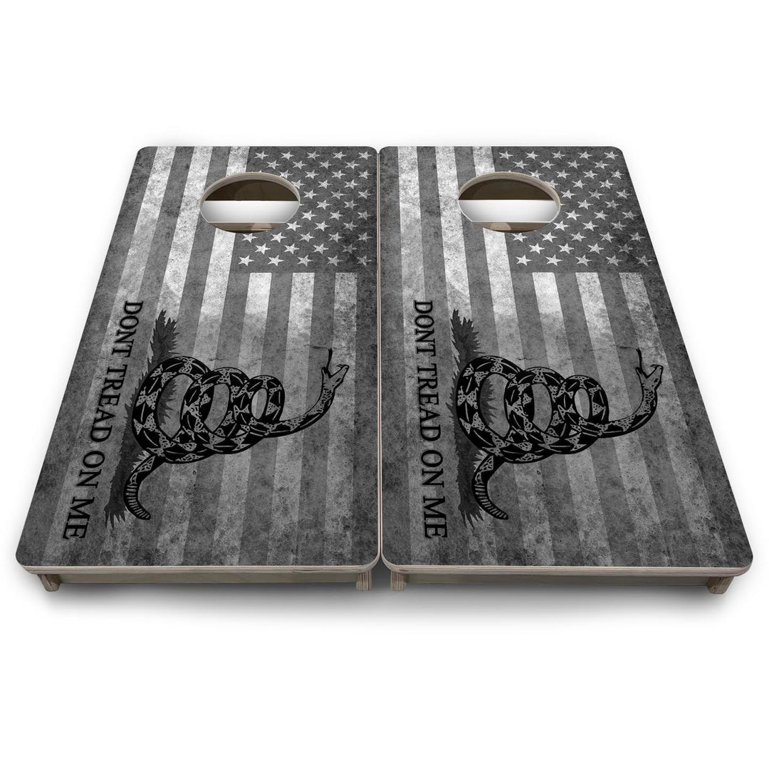 DTOM Grey Flag - Mini or Vacation Size Cornhole Boards