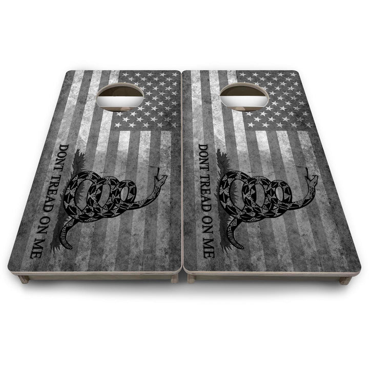 DTOM Grey Flag - Mini or Vacation Size Cornhole Boards