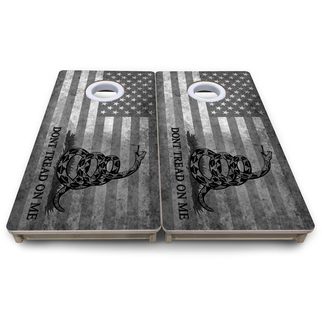 DTOM Grey Flag - Mini or Vacation Size Cornhole Boards