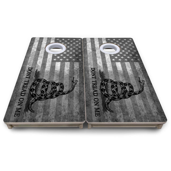 DTOM Grey Flag - Mini or Vacation Size Cornhole Boards