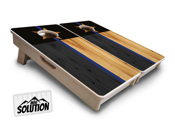 Mini Cornhole Boards - Texas Thin Blue Line