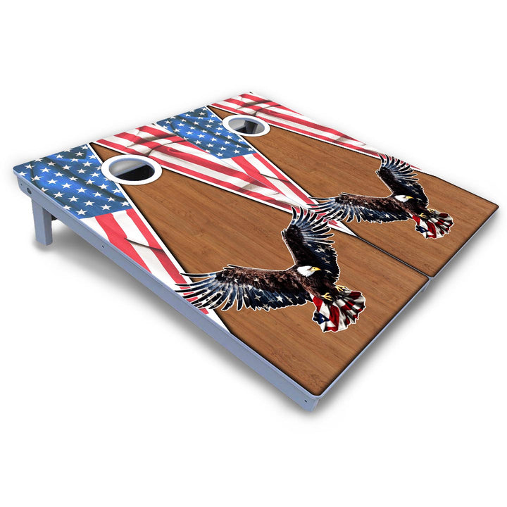 Eagle Triangle Wood Cornhole Boards - All Weather Series