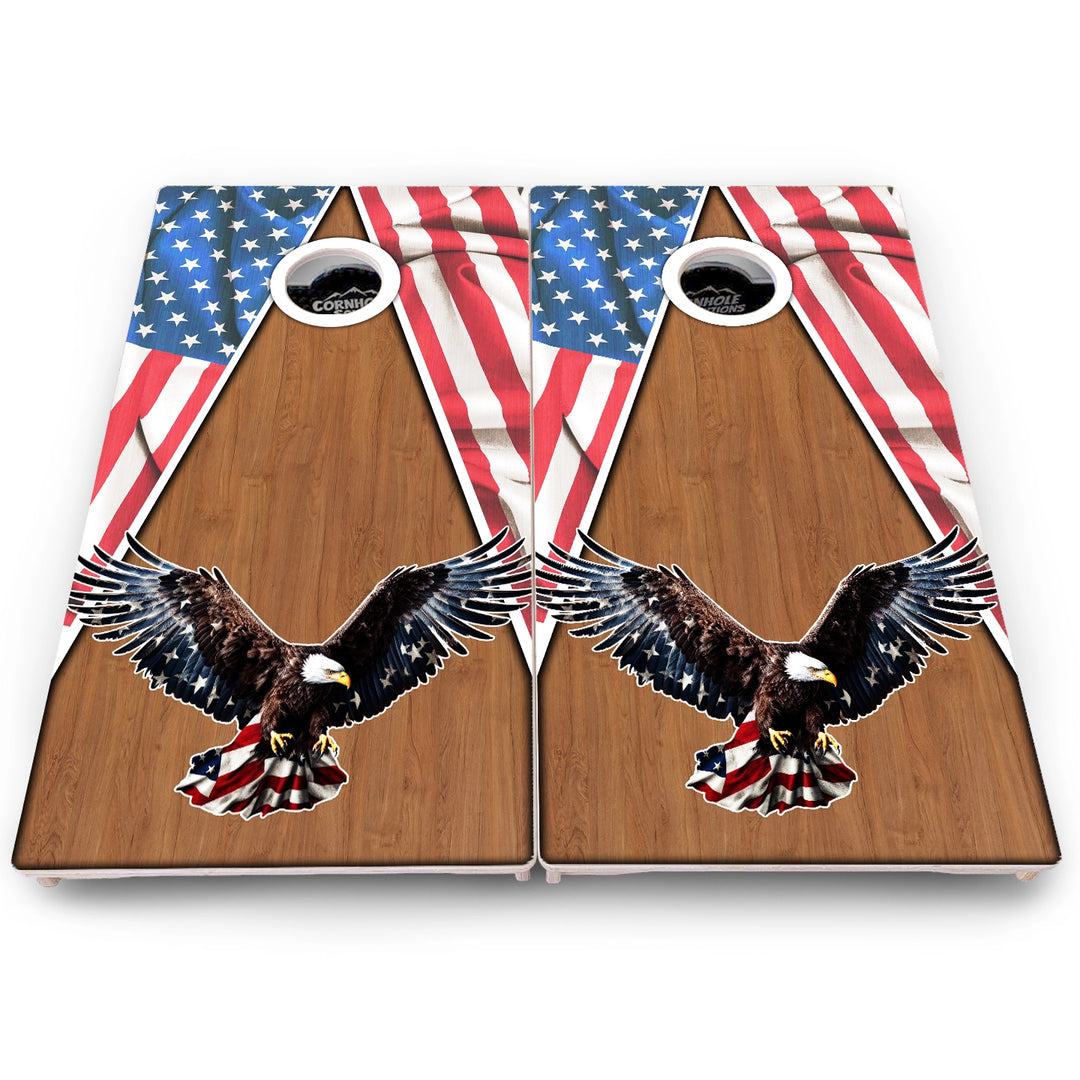 Eagle Flag Cornhole Boards – Pro Lite or Pro Elite