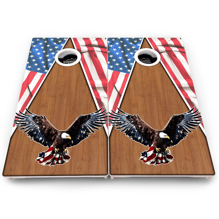 Eagle Flag Cornhole Boards – Pro Lite or Pro Elite