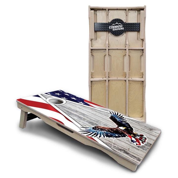 Eagle Flag Cornhole Boards – Pro Lite or Pro Elite