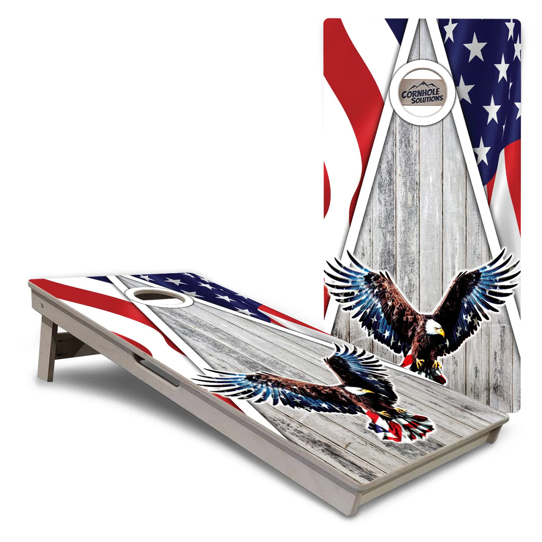 Eagle Flag Cornhole Boards – Tournament Series