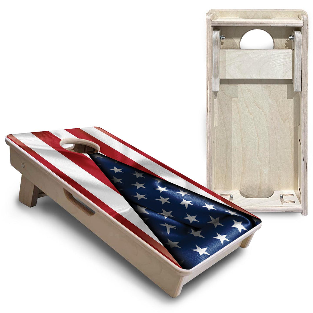 American Flag Triangle - Mini or Vacation Size Cornhole Boards