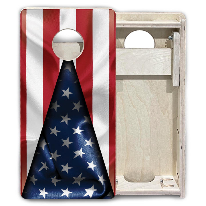 American Flag Triangle - Mini or Vacation Size Cornhole Boards